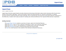 Tablet Screenshot of ligand-expo.rcsb.org